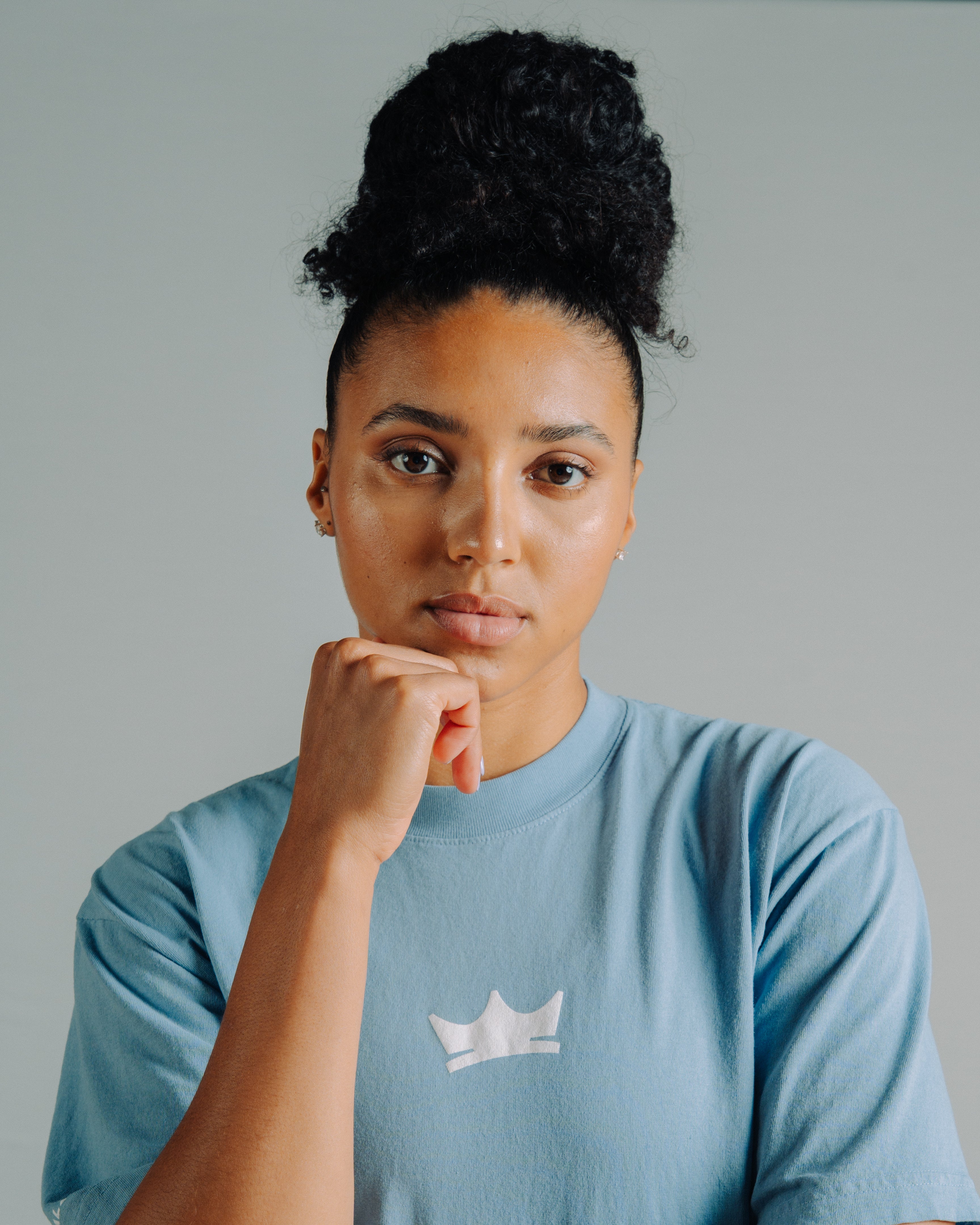 Crown Tee - Blue - Image 4