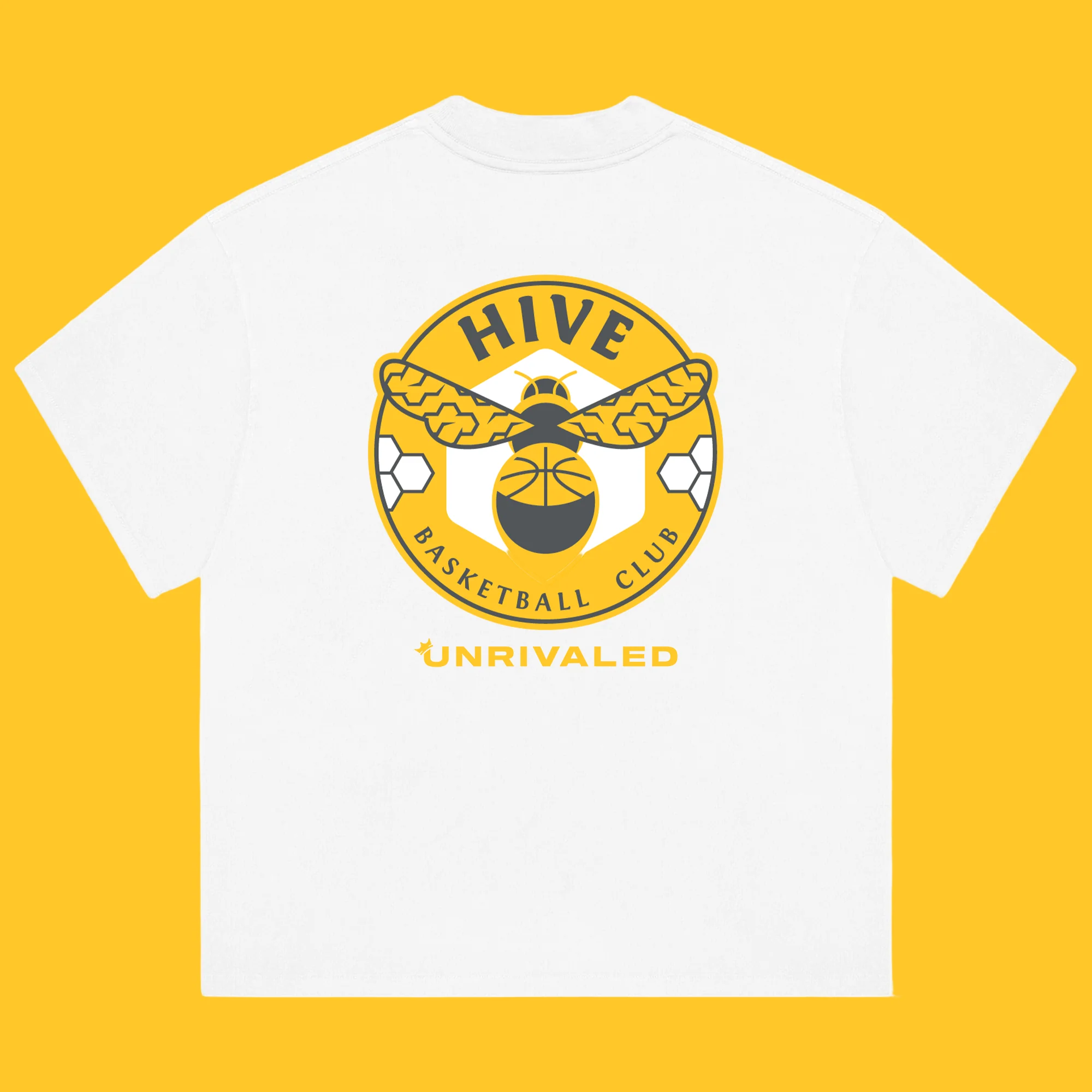 Hive Basketball Club T-Shirt - White - Image 3