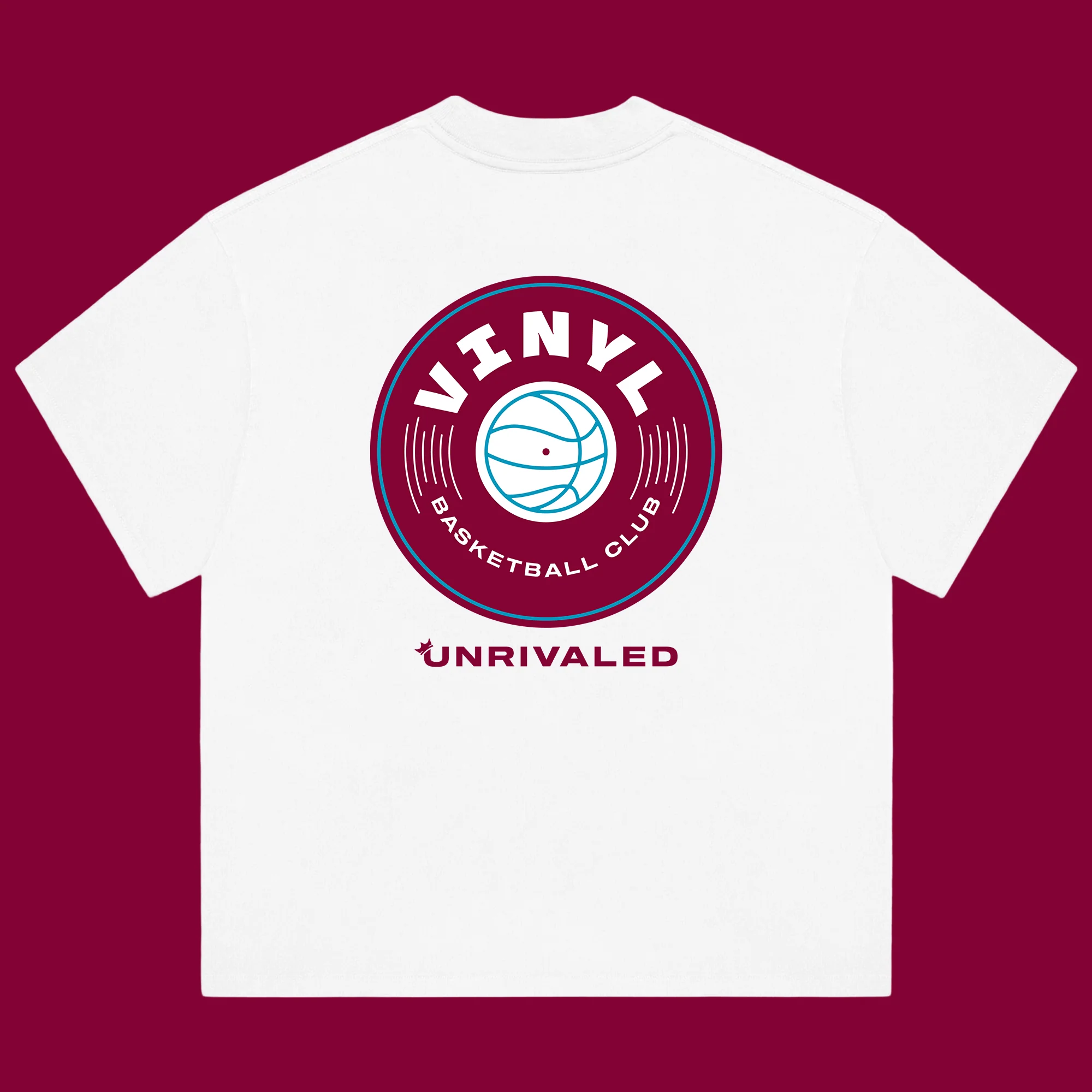 Vinyl Basketball Club T-Shirt - White - Image 3